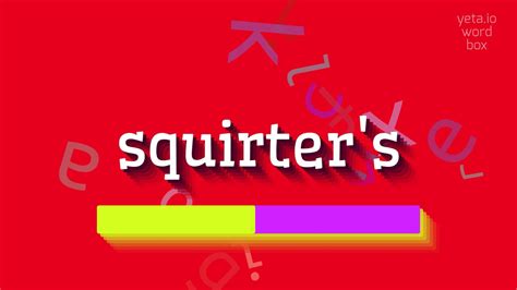 squirter traduction